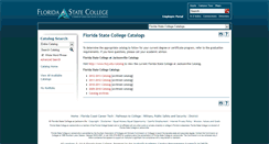 Desktop Screenshot of floridastatecollegecatalog.fscj.edu